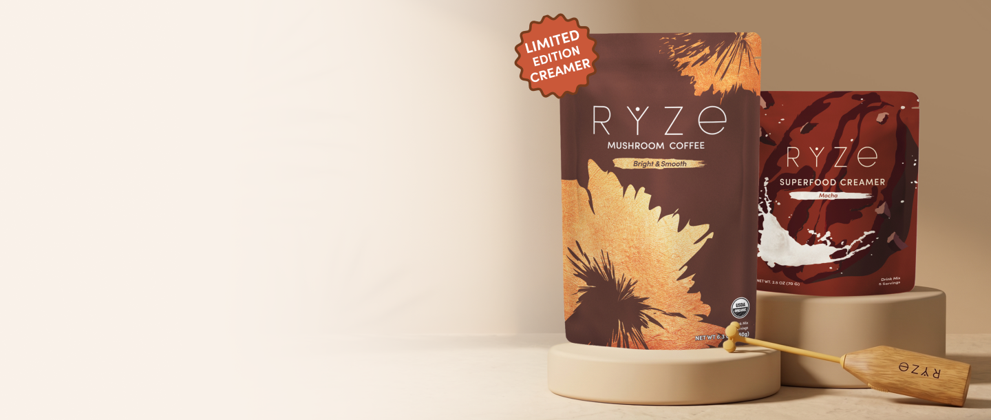 RYZE limited edition Mocha Superfood Creamer