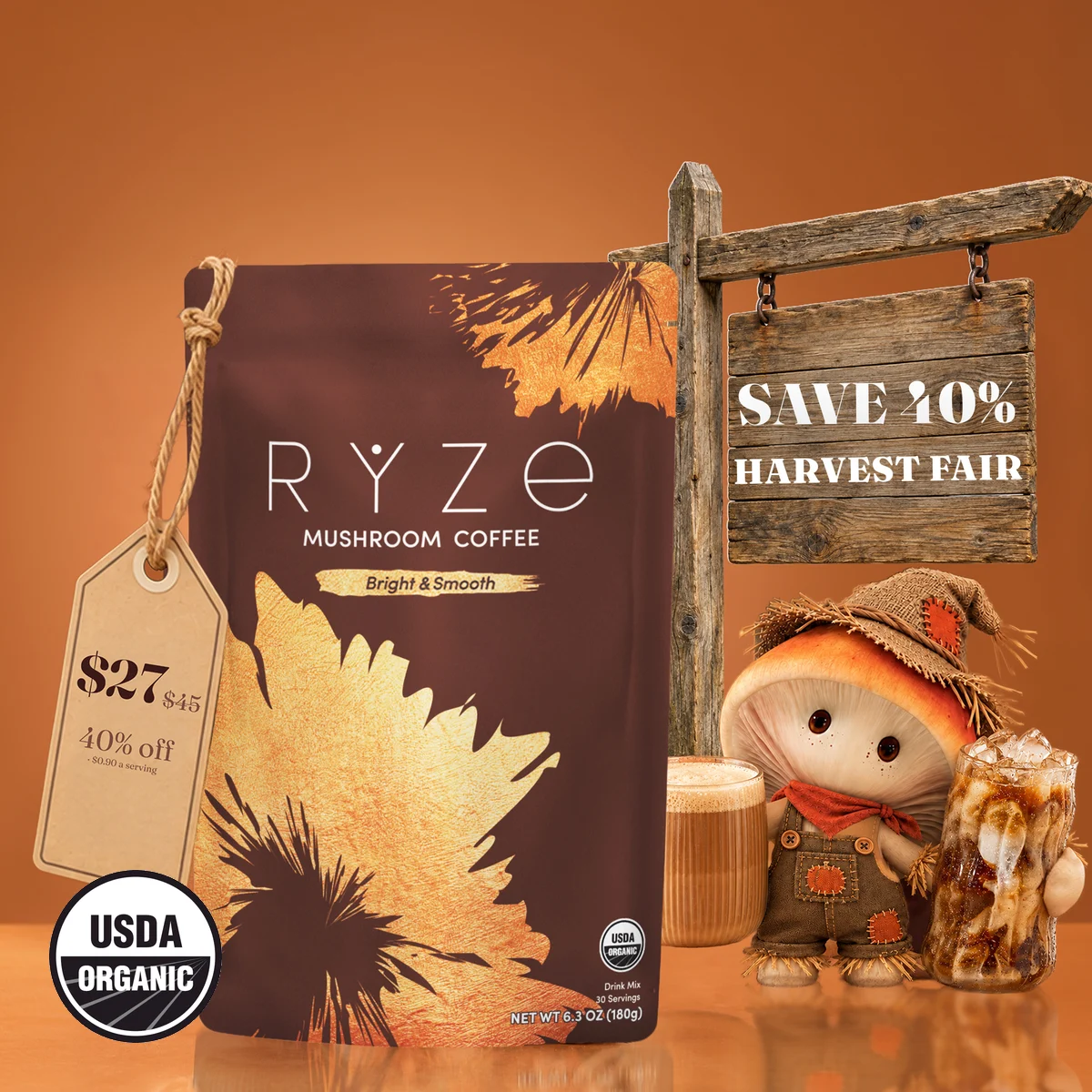RYZE Mushroom Coffee — Harvest Fair
